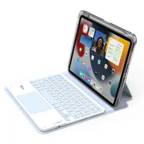 Capa Magnetica 4LIFE para iPad Pro 11 2022/ 2021/ 2020/ 2018 (FL11P360CTSB) 360º / com Teclado Wireless / Porta Pencil - SKY Blue