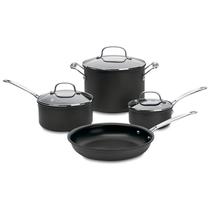 Cuisinart Juego de Olla Antiadherente 7PZS Negro