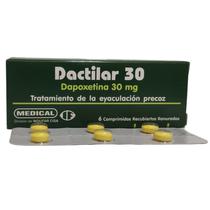 Dactilar 30 Dapoxetina 30MG com 6 C. Tratamento para A Ejaculacao Precoce