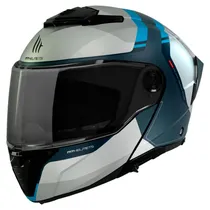 Capacete MT Helmets Atom 2 SV Emalla C17 - Articulado - Tamanho L - com Óculos Interno - Mate