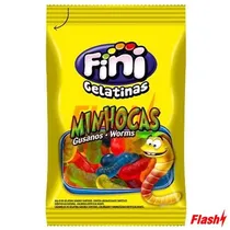Bala de Gelatina Fini Minhoca 80G