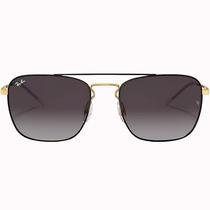 Oculos Ray Ban Unissex RB3588 90548G 55 - Preto Polido Sobre Ouro