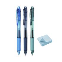 Boligrafo de Gel Pentel Energel-X SM/BLN105CASS3B 3 Unidades