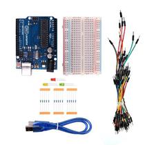 Ard Kit Iniciante Uno R3 com LED Compativel Arduin