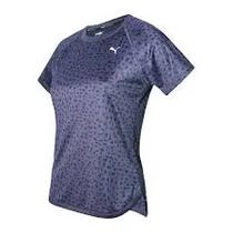 Puma Remera Fem Run Graphic SS Tee 520834A04 Gris (T) s