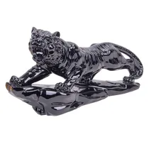 Estátua Decorativa de Leão 45 CM Preto