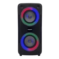 Speaker Ecopower EP-2210 6.5" 2X/ 40W/ Bluetooth/ USB/ SD/ FM/ Microfono - Black
