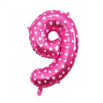 Balao Numero 9 Pink 16 Polegadas