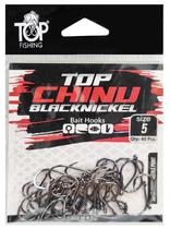 Anzol Top Fishing Chinu Black Nickel 05 com 40 PCS