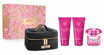 Perfume Kit Versace Bright Crystal Absolu Edp 90ML Feminino + Body Lotion + Shower Gel + Estuche