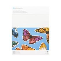 Papel Adhesivo de Glitter Silhouette Media-GLTW-Adh Blanco 8 Unidades