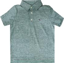 Outlet Camiseta Polo Vineyard Vines Kids 3G010130 Masculina - Verde Listrado