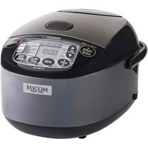 Panela Eletrica de Arroz Zojirushi NL-GAC10BM Umami Micom 5.5 Xicaras 1L 110V - Preto Metalico