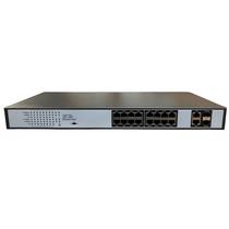 F. Switch 16POE 300W 10/100/1000MBPS 16GE+2GE+2SFP PG-F2R18