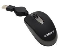 Mouse Optico com Fio Retratil Satellite A-80 - Preto/Cinza