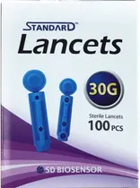 Lancetas Standard 30G SD Codefree - 100 Peças