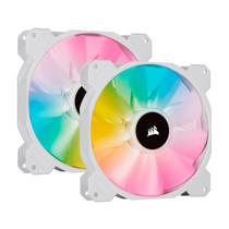 Kit Ventilador PWM Corsair SP140 RGB Elite (X2) &#8211; Blanco