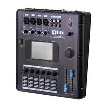 Mesa de Som BLG BL-2006D - 6 Canais - Mic/USB/Aux - Preto