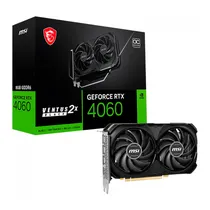 Placa de Vídeo RTX MSI 4060 Ventus 2X Oc Black 8GB