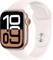 Apple Watch S10 (GPS) Caixa Aluminio Rose Gold 42MM Pulseira s/M Sport Light Blush MWWH3AM