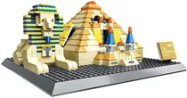 Blocos de Construção Architecture Great Pyramids Of Giza Wange - 4210 (623 Peças)