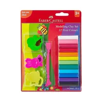 Kit de Plastilina Faber Castell Modelling Clay Set Vivid Colours 120894