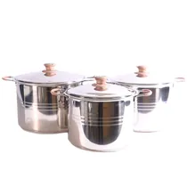 Juego de Ollas Inox 3 PCS Cosmos