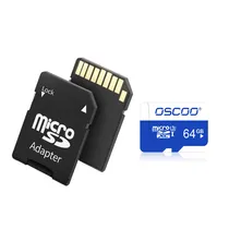 Cartão de Memoria Micro SD de 64GB Oscoo Blue Series / 85MB/s - Branco/Azul
