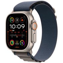 Apple Watch Ultra 2 49MM MREP3LZ/ A com Double Tap Gesture / Sirena de 86DB / Pulseira Alpine Loop M / Titanium Case - Blue