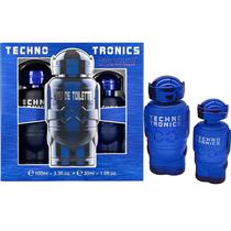 Kit Perfume Linn Young Techno Tronics Edt 100ML + 30ML - Masculino