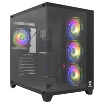 Gabinete Gamer Satellite K896 e-ATX com 4 Coolers - Preto