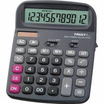 Calculadora Truly 836A-12 12 Dig.Gris