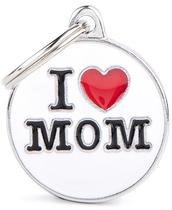 Medalha de Identificacao Myfamily Tamanho Medio Charms &&#35;34;I Love Mom&&#35;34; CH17MLOVEMOM