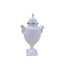 Kaiser Potiche de Porcelana 35CM Blanco/Dorado