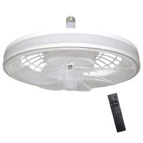 Ventilador de Teto Satellite com Luz A-F2705 E27/ 34W/ Control/ 3V/ Bilvolt - Branco