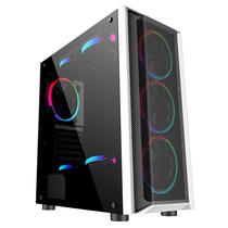 Gabinete Gamer Satellite K382 com 8 Coolers/ e-ATX/ ATX/ Micro-ATX - Preto/ Prateado