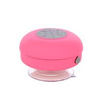 Mini Speaker / Caixa de Som Portatil BTS-06 Waterproof Ventosa - Rosa