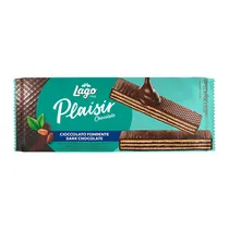 Wafer Lago Plaisir Choco Dark Pacote 120G