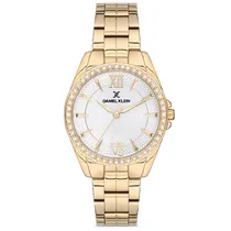 Relógio Analógico Feminino Daniel Klein DK.1.12694-6 Premium Ladies / Pulseira de Aço Inoxidável - Dourado
