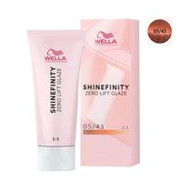 Tinte Wella Semipermanente Shinefinity Zero Lift Glaze 0543 Light Brown Red Gold