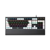 Teclado Gamer com Mouse Xo KB-06 RGB com Iluminação USB - Preto e Branco