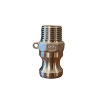 Bru Acoplador Macho 1/2X1/2 Rosca Macho - Inox