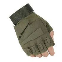 Luvas Táticas para Motocicleta Sem Dedos SP59003 Tam. L - Verde Oscuro