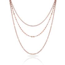 Colar Feminino Freelook FRJ.3.6004-3 Feito de Aco Inoxidavel - Rosa Ouro