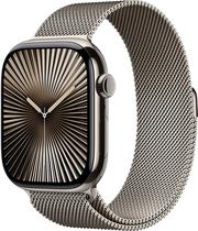 Apple Watch S10 (GPS+Cell) Caixa Titanio Natural 46MM Pulseira M/L Milanese Loop Natural