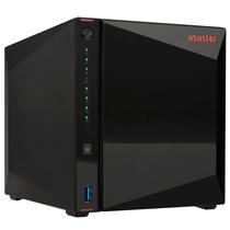 Servidor Nas Storage Asustor AS5404T Intel Celeron N5105 de 2.0GHZ / 4GB de Ram / 4 Baias / USB 3.2 / Lan - Preto