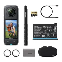 Kit Câmera de Ação INSTA360 X4 Starter Bundle - 72MP - 8K - À Prova D'Água - Preto