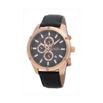 Relogio Analogico Masculino Sergio Tacchini Coastlife ST.1.10038-2 com Pulseira de Couro - Rosa Ouro e Preto