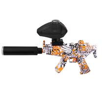 Brinquedo Arma de Gel MP5 M11-3 - Recarregavel - Laranja/Branco