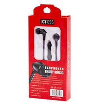 Fone de Ouvido com Fio CY-055 Enjoy Music Earphone Aux 3.5MM - Preto